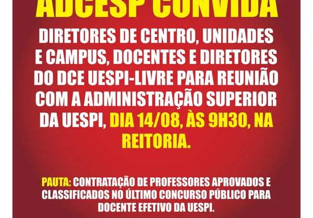 Assembleia na Uespi