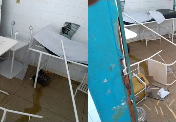 Hospital depredado em Regeneração 