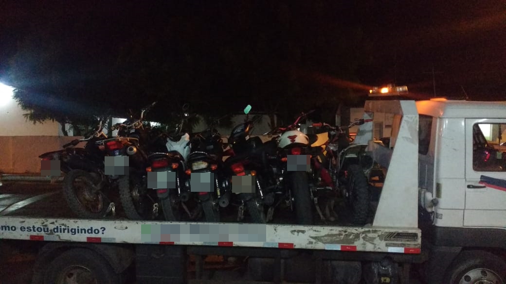 Motocicletas removidas pelo PPTRAN