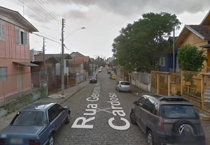 Rua onde fica a casa que a mulher foi morta no Rio Grande do Sul