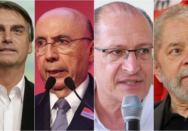 Bolsonaro, Meirelles, Alckmin e Lula