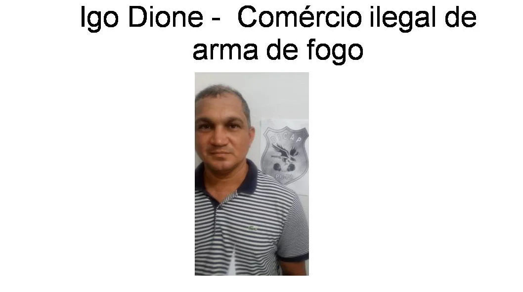 Igo Dione, comércio ilegal de arma de fogo