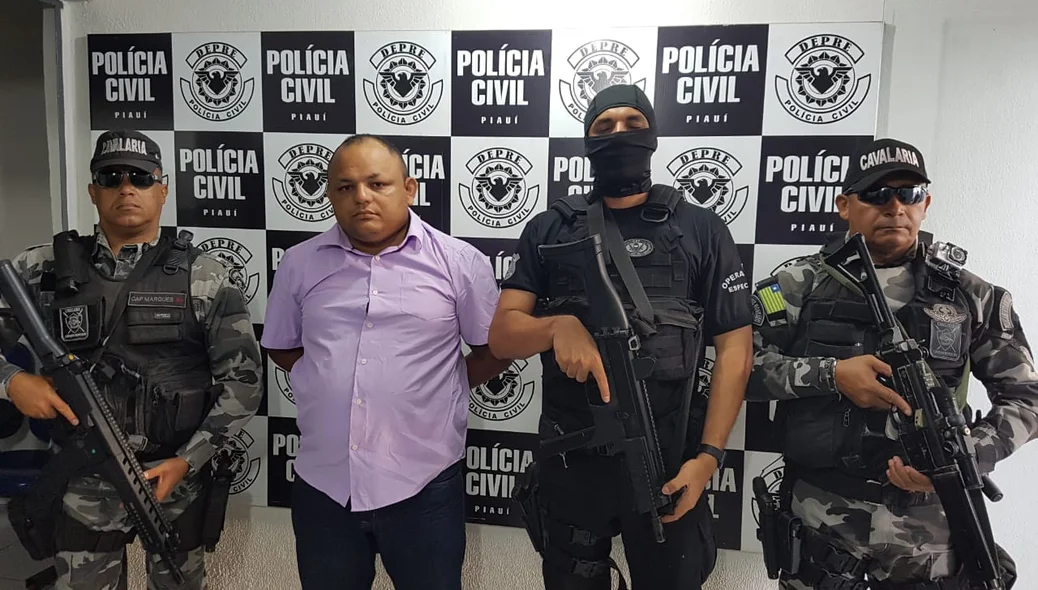 Integrante da quadrilha presa pela Polícia Civil na operação Entre Rios