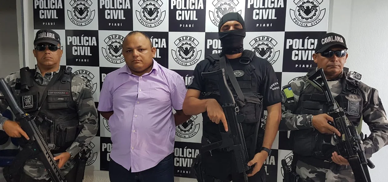 Integrante da quadrilha presa pela Polícia Civil na operação Entre Rios