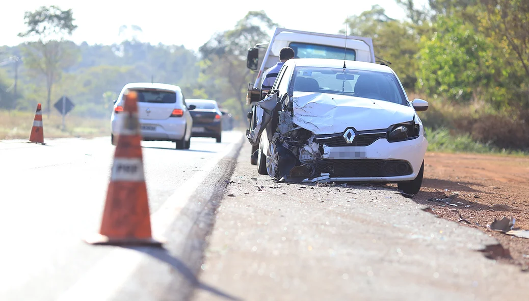 O acidente aconteceu nesta tarde na BR-343