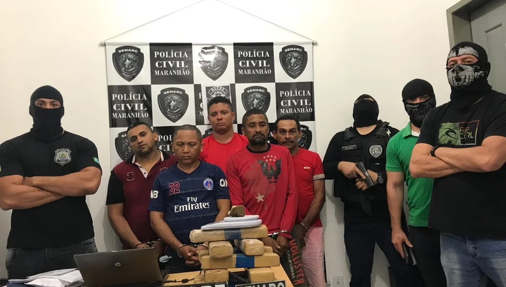 Presos da Operação Entre Rios da Polícia Civil