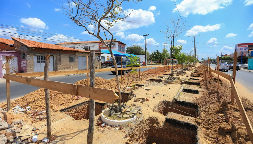 Obras paradas na Duque de Caxias 