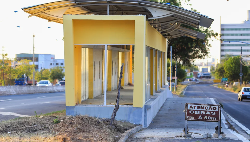 Estação de transbordo na zona sul de Teresina