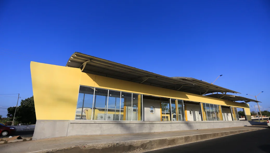 Estação de transbordo ainda em obras