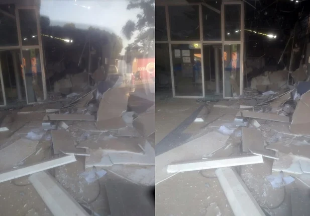 Bandidos explodem agência da Caixa Econômica em Altos