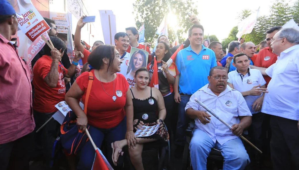 Cadeirantes também participaram do evento