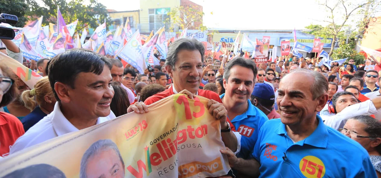 Fernando Haddad participou do lançamento da candidatura de Wellington Dias ao Governo