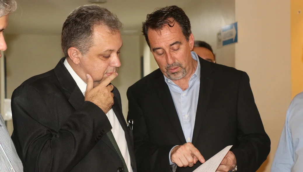 Ministro da Saúde Gilberto Occhi e o Secretário da Saúde Florentino Neto