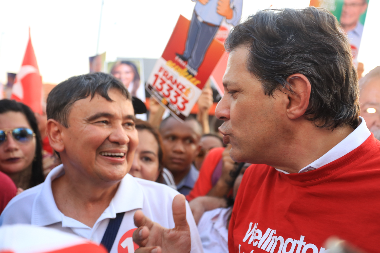 Wellington Dias e Fernando Haddad