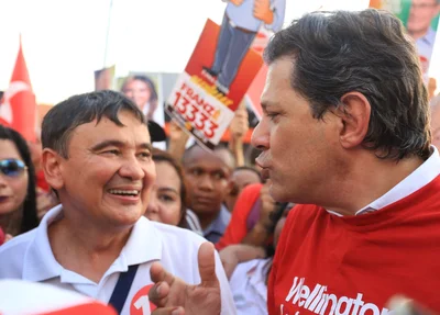 Wellington Dias e Fernando Haddad