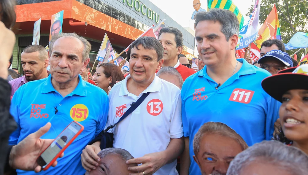 Wellington Dias e os candidatos ao Senado 