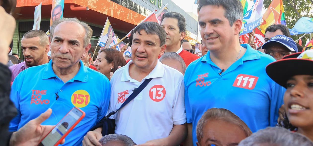 Wellington Dias e os candidatos ao Senado 
