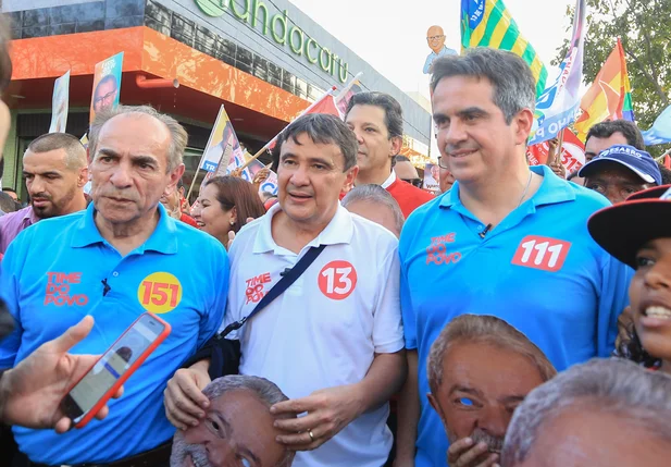 Wellington Dias e os candidatos ao Senado 