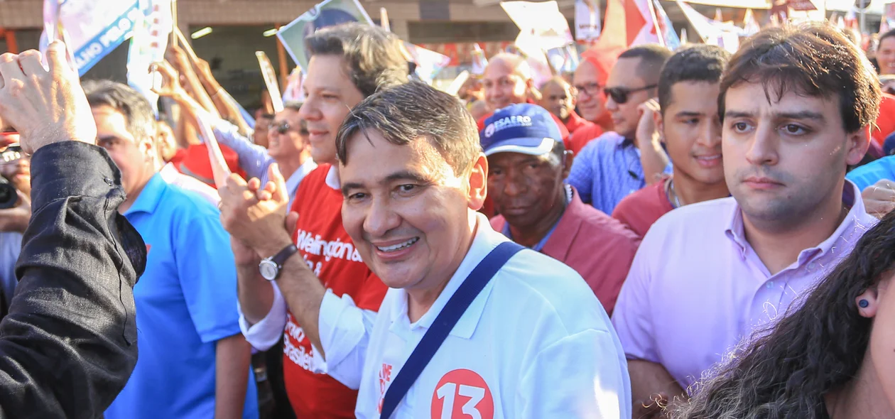 Wellington Dias participa de caminhada no Dirceu