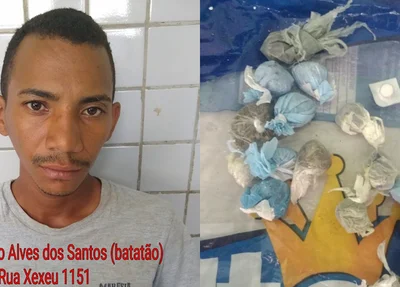 Luiz Fernando Alves foi preso com maconha