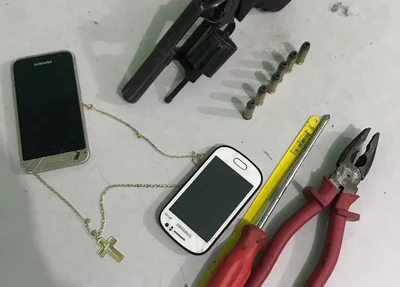 Materiais apreendidos