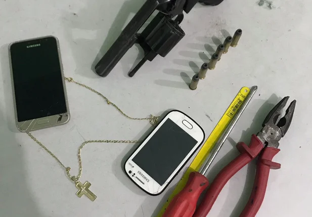 Materiais apreendidos