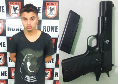 Homem é preso por portar simulacro de arma de fogo