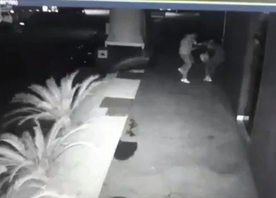 Imagens da câmera de segurança