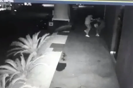 Imagens da câmera de segurança