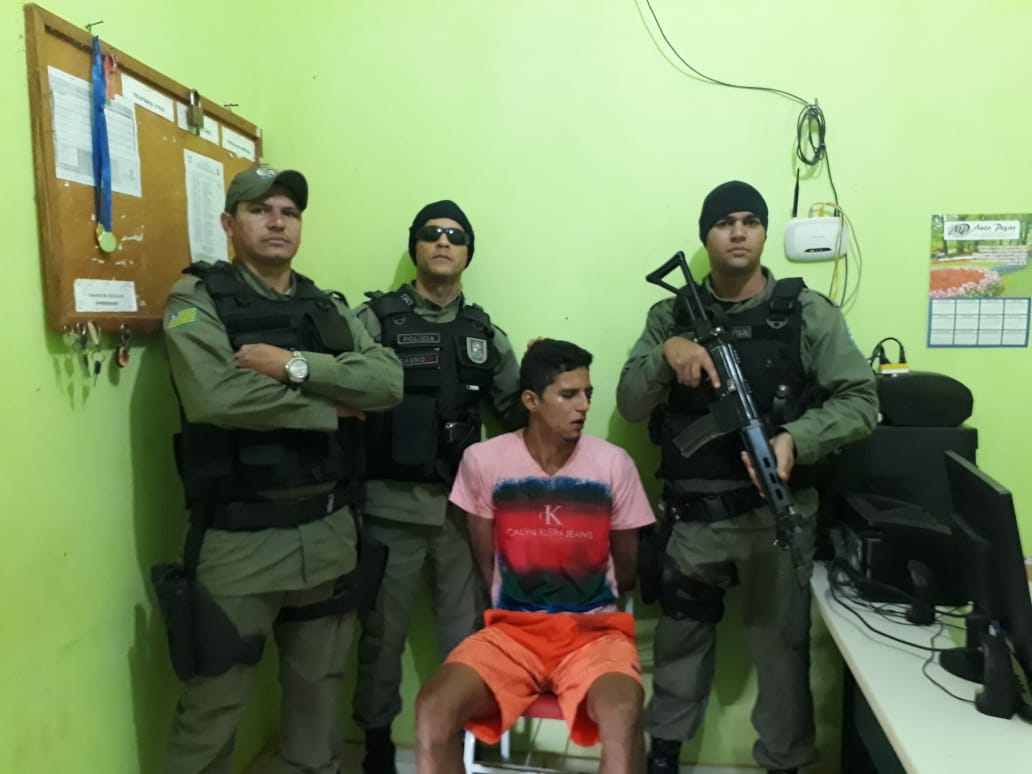 Preso pela PM na madrugada de hoje