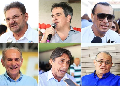 Candidatos ao Senado, Wilson Martins, Ciro Nogueira, Frank Aguiar, Marcelo Castro, Joaquim Saraiva e Zé Lira