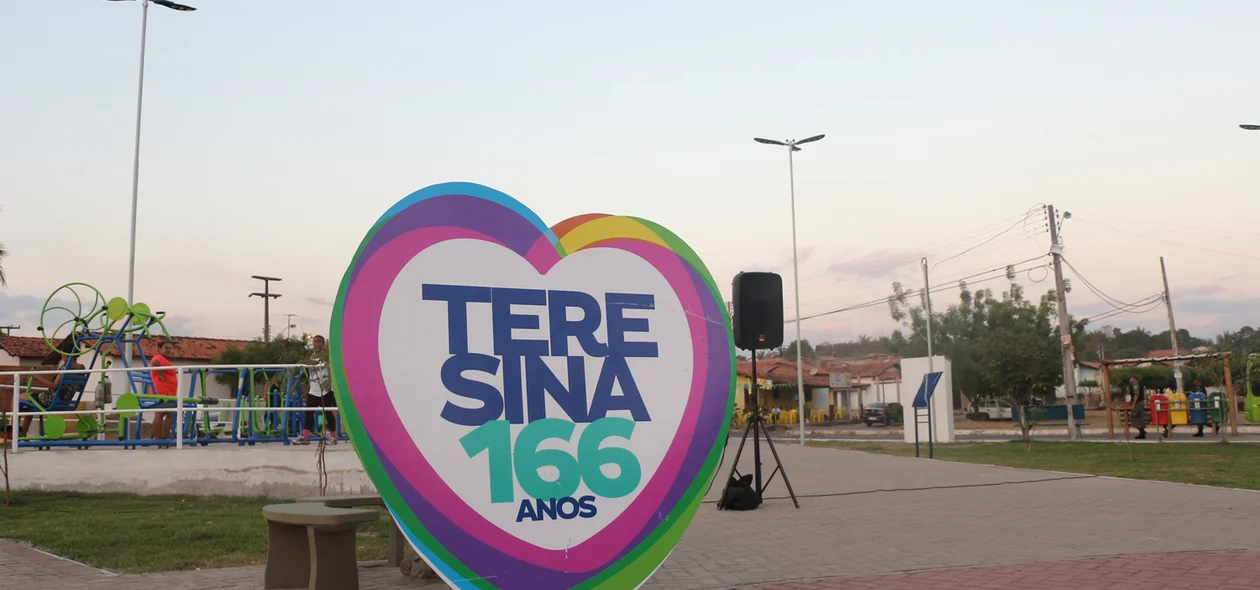 Inauguração da praça faz parte da comemoração de 166 anos de Teresina