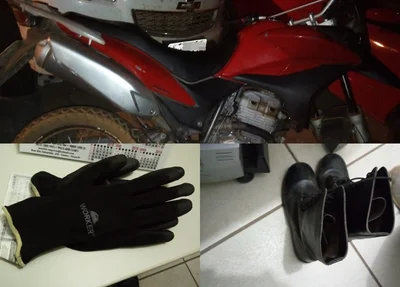 Objetos apreendidos pelo Grupamento da Polícia Militar 