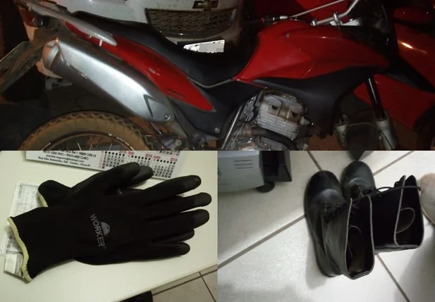 Objetos apreendidos pelo Grupamento da Polícia Militar 