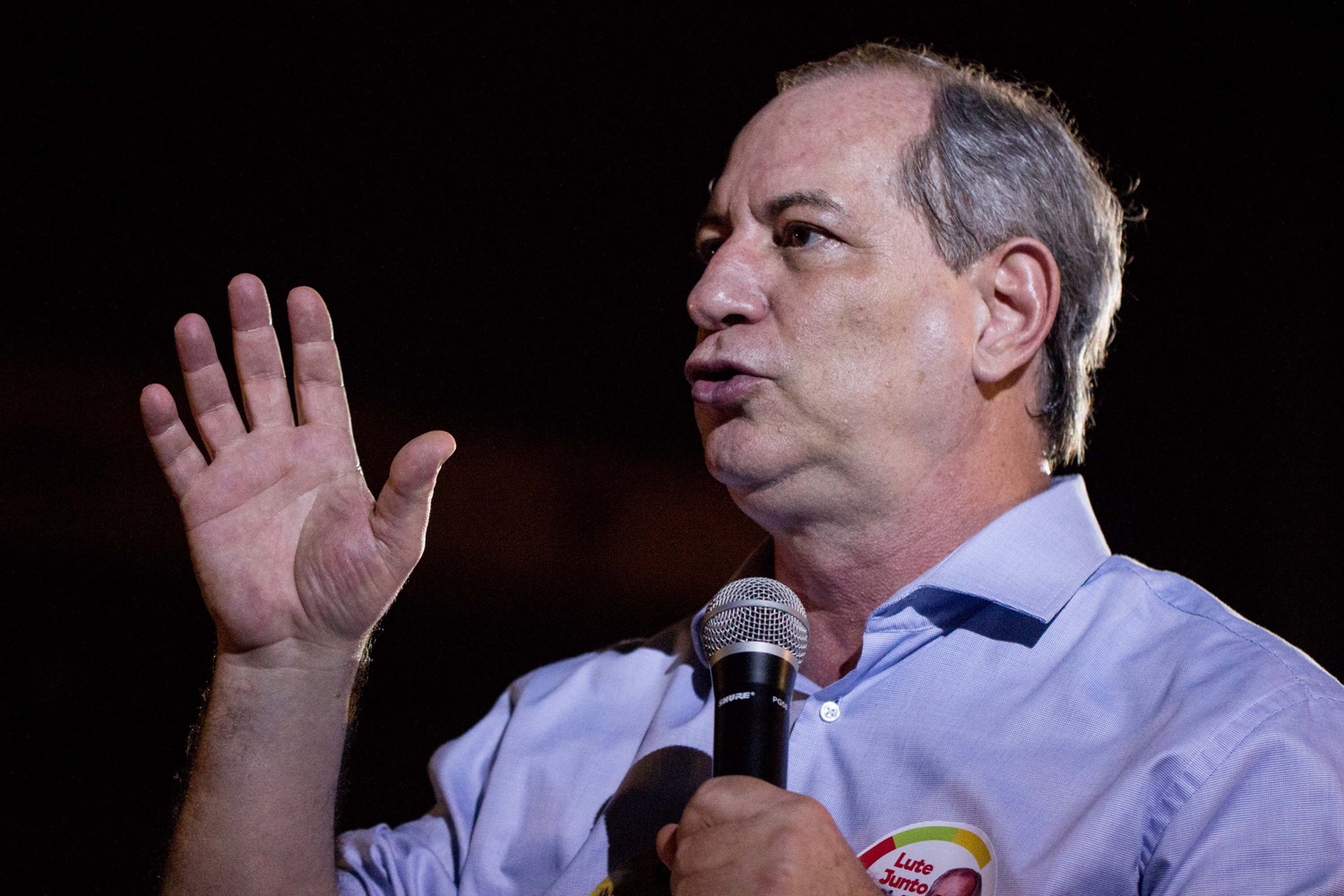 Ciro Gomes durante reunião em São Paulo