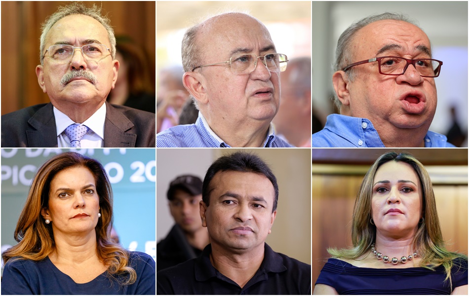 Átila Lira, Júlio César, Heráclito, Iracema, Fábio Abreu e Rejane Dias