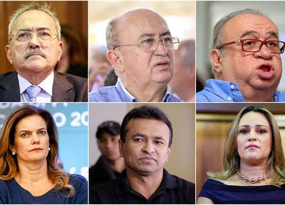 Átila Lira, Júlio César, Heráclito, Iracema, Fábio Abreu e Rejane Dias