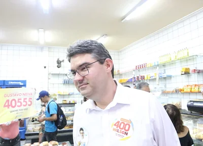 Luciano Nunes foi em estabelecimentos pedindo apoio aos populares