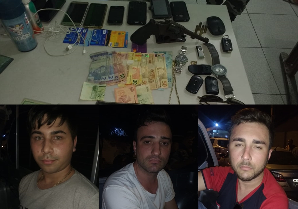Bandidos são presos por cometerem assaltos em Teresina