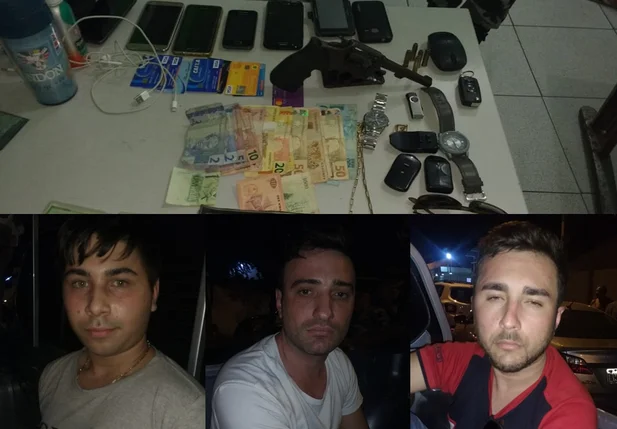 Bandidos são presos por cometerem assaltos em Teresina