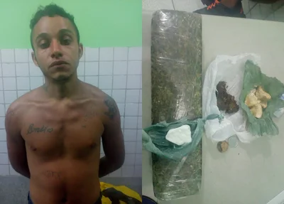 Homem é preso por tráfico de drogas dentro de ônibus