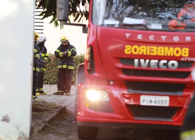 Corpo de Bombeiros esteve no local