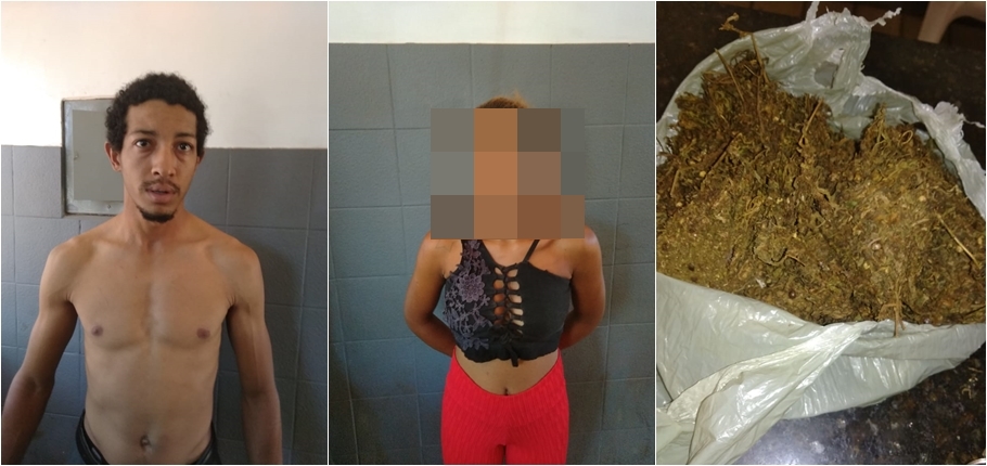 Droga foi encontrada em poder da dupla próximo a escolas em Timon 