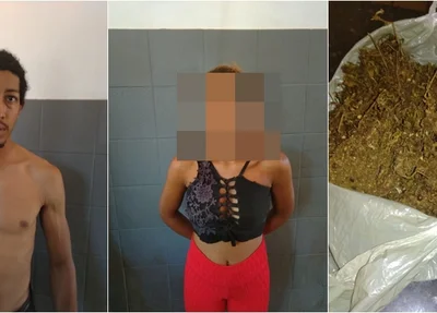 Droga foi encontrada em poder da dupla próximo a escolas em Timon 