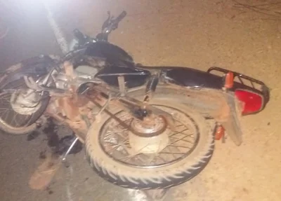 Motocicleta da vítima