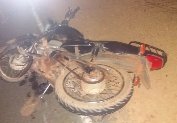Motocicleta da vítima