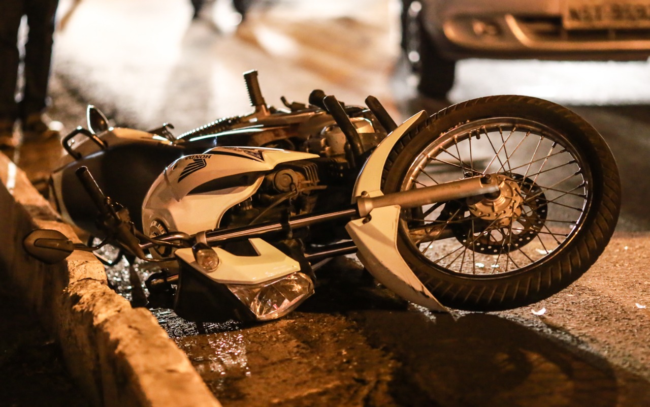 Motocicleta da vítima