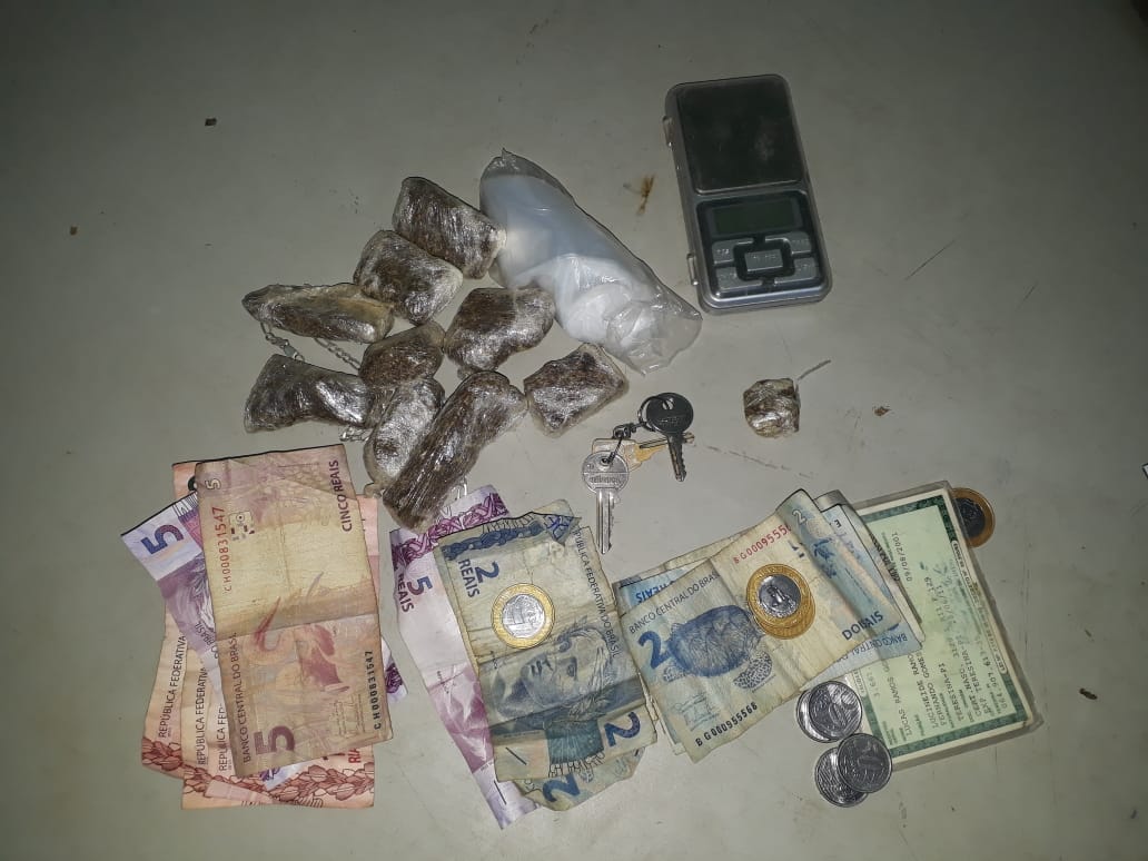 Objetos encontrados com o menor