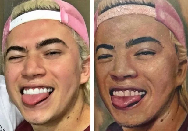 Fã faz tatuagem com o rosto de Whindersson Nunes