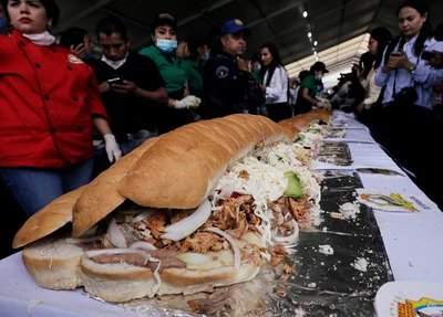 México bate recorde latino-americano de maior sanduíche